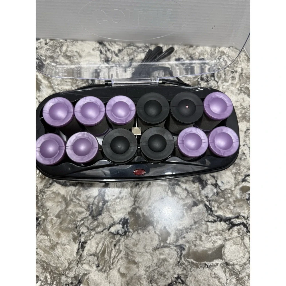 Conair Ion Shine Hot Rollers Curlers CHV14JXRSAM 12 Jumbo Rollers No Clips - Picture 4 of 6